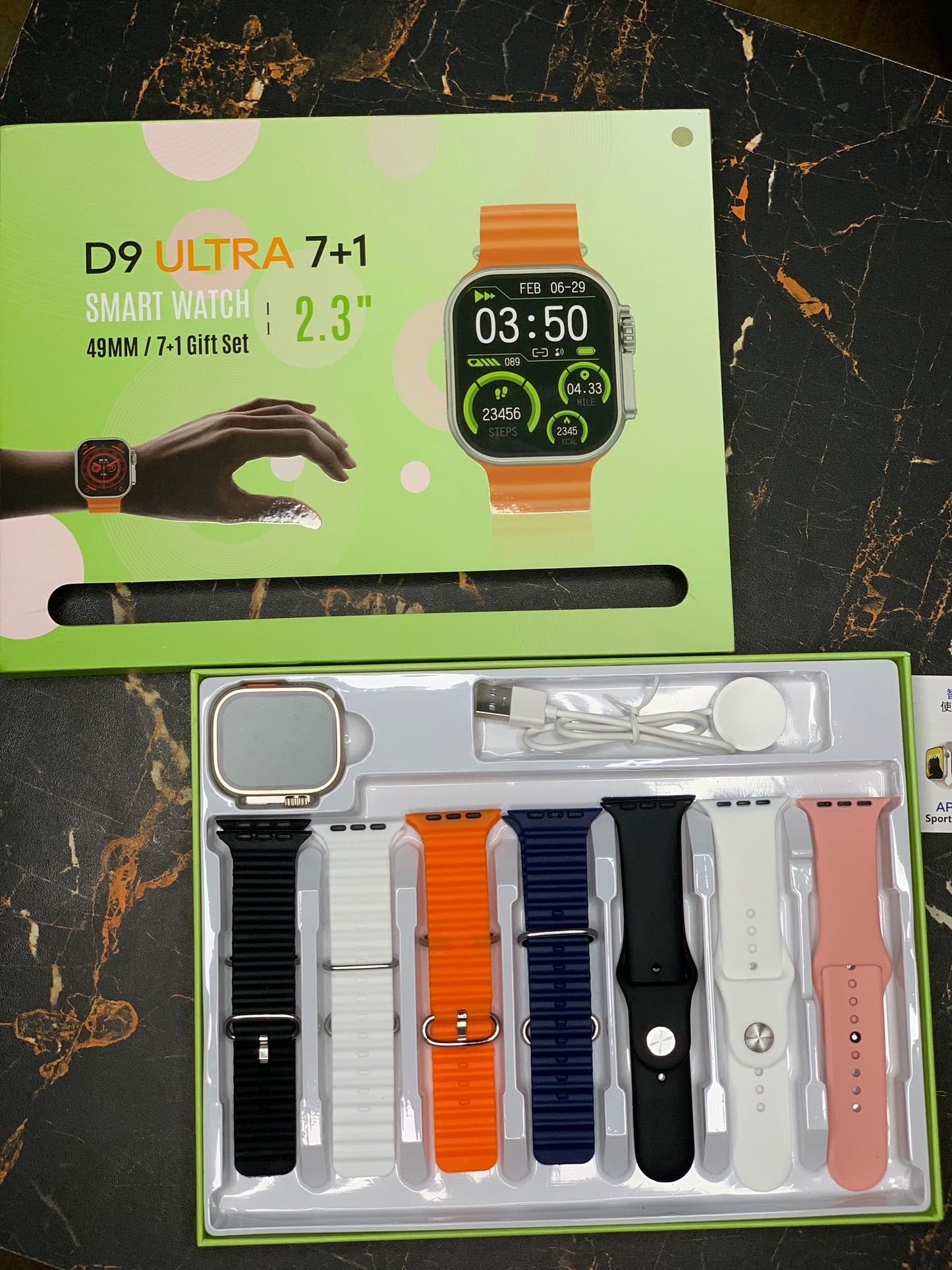 D9 Ultra 7 in 1 - AquaTechPk - Smart Watch